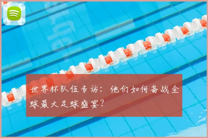 世界杯队伍专访：他们如何备战全球最大足球盛宴？